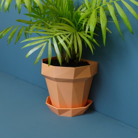 Gazzaladra Planter Glitch Modern Indoor & Outdoor Wall Planter - Picture 6 of 9